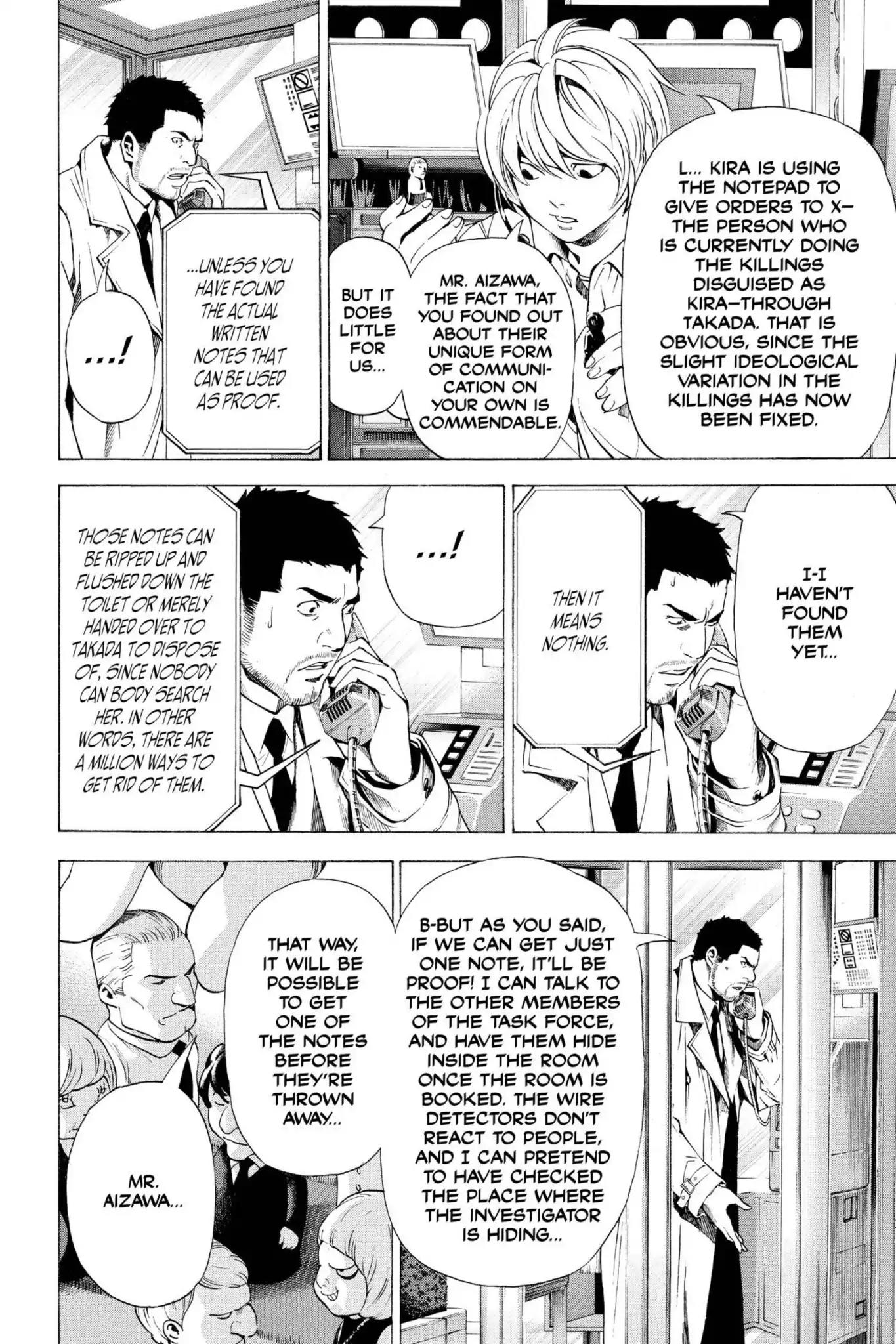 Death Note manga, chapter 94, page 12 of 20