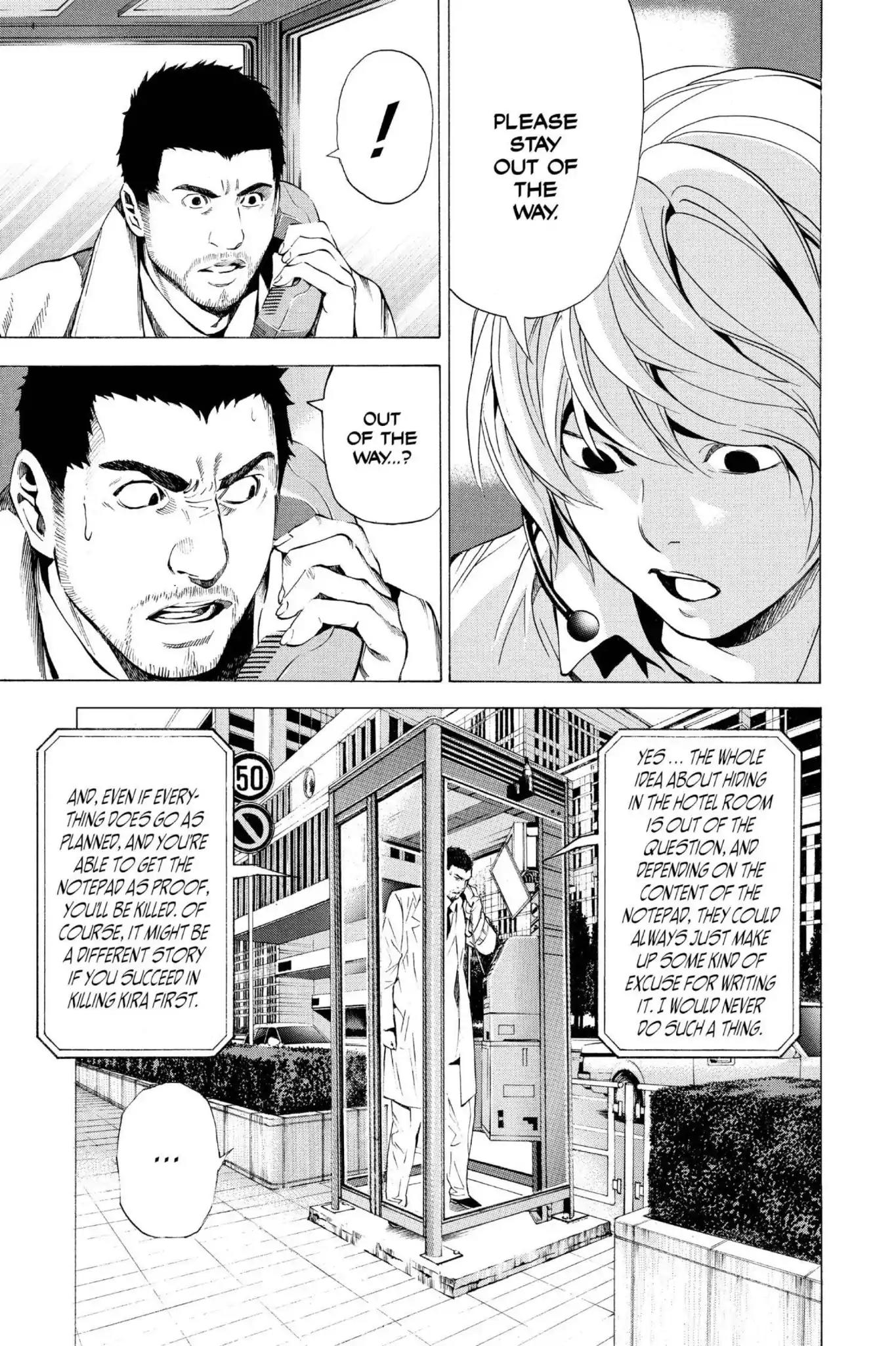 Death Note manga, chapter 94, page 13 of 20