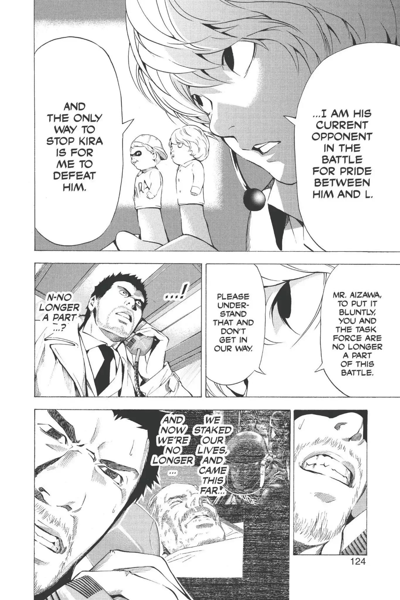 Death Note manga, chapter 94, page 16 of 20