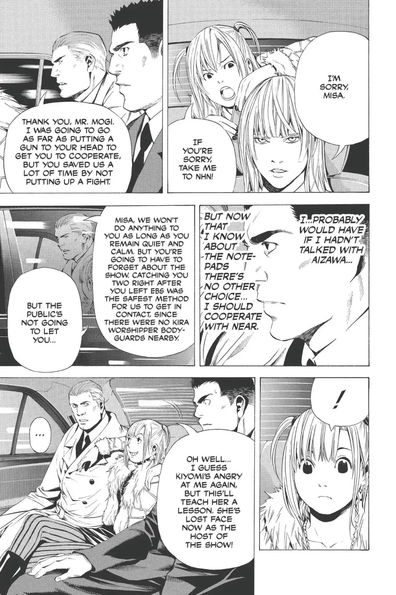 Death Note manga, chapter 95, page 11 of 20