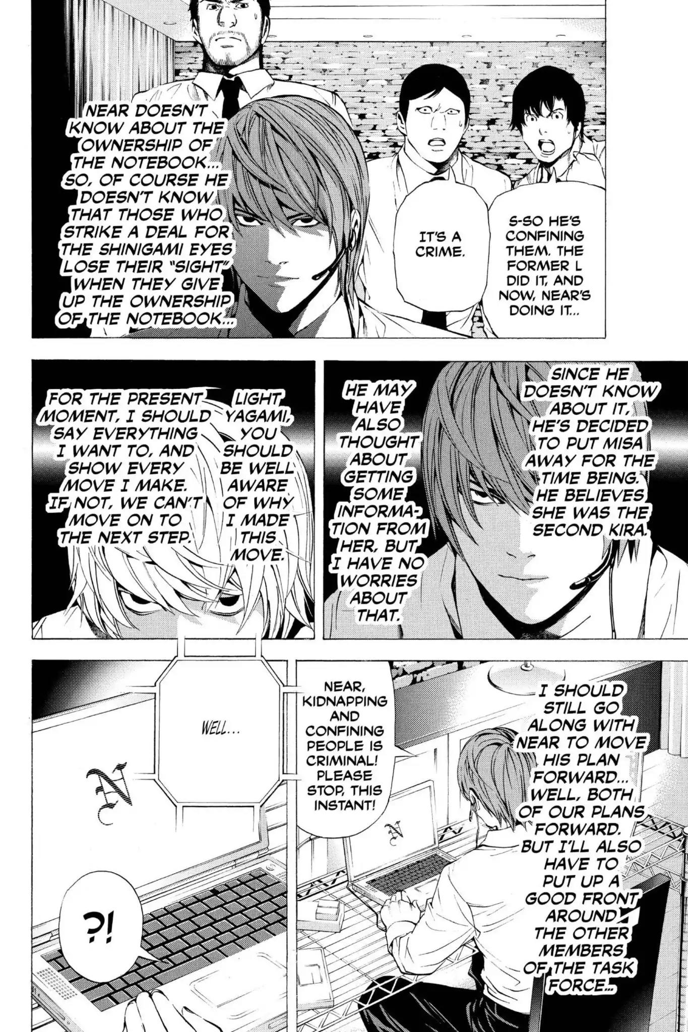 Death Note manga, chapter 95, page 14 of 20