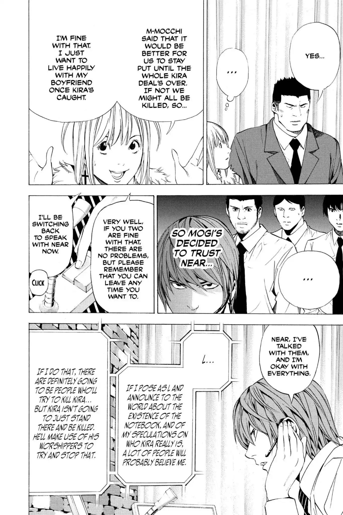 Death Note manga, chapter 95, page 16 of 20