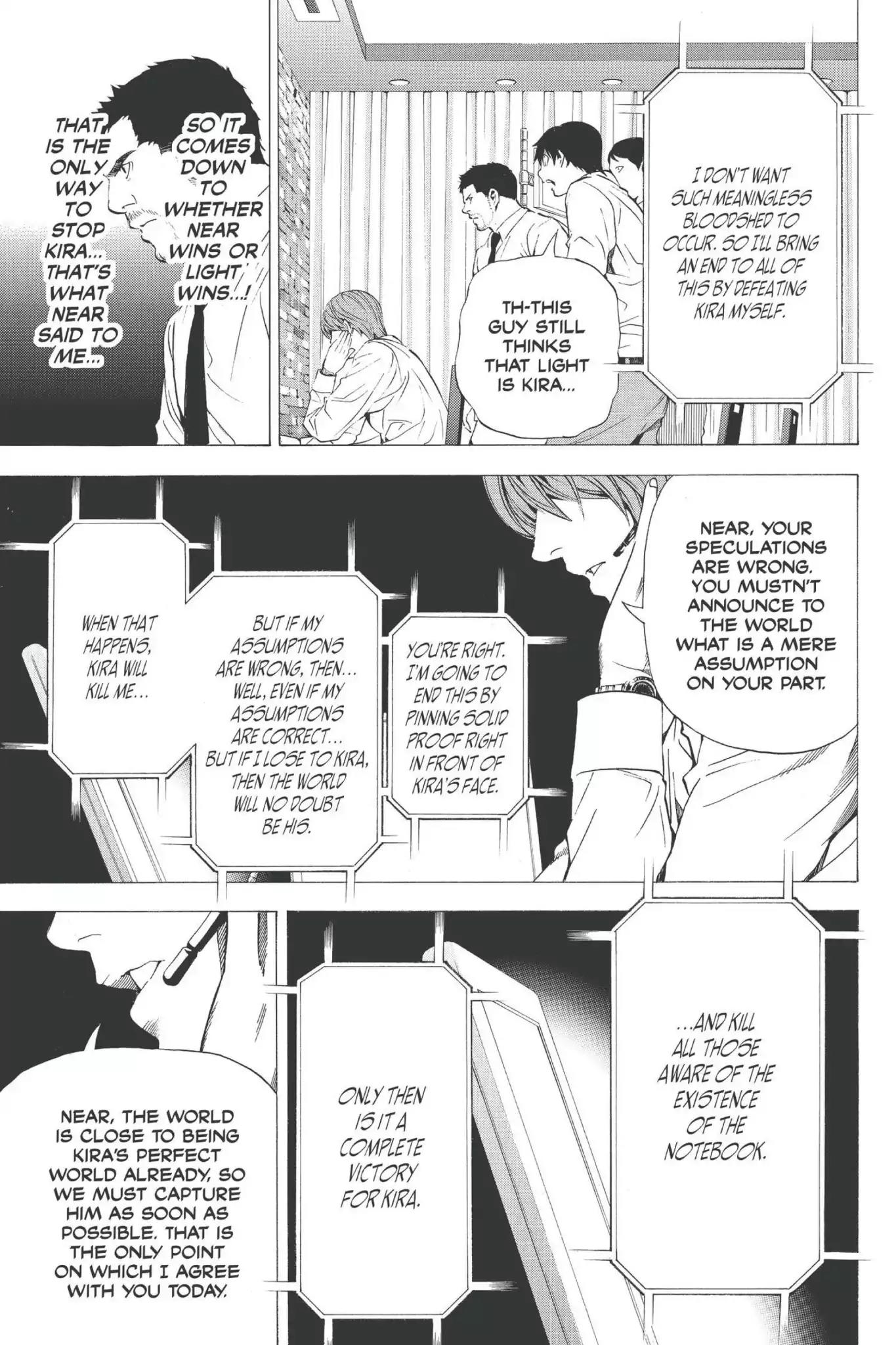 Death Note manga, chapter 95, page 17 of 20