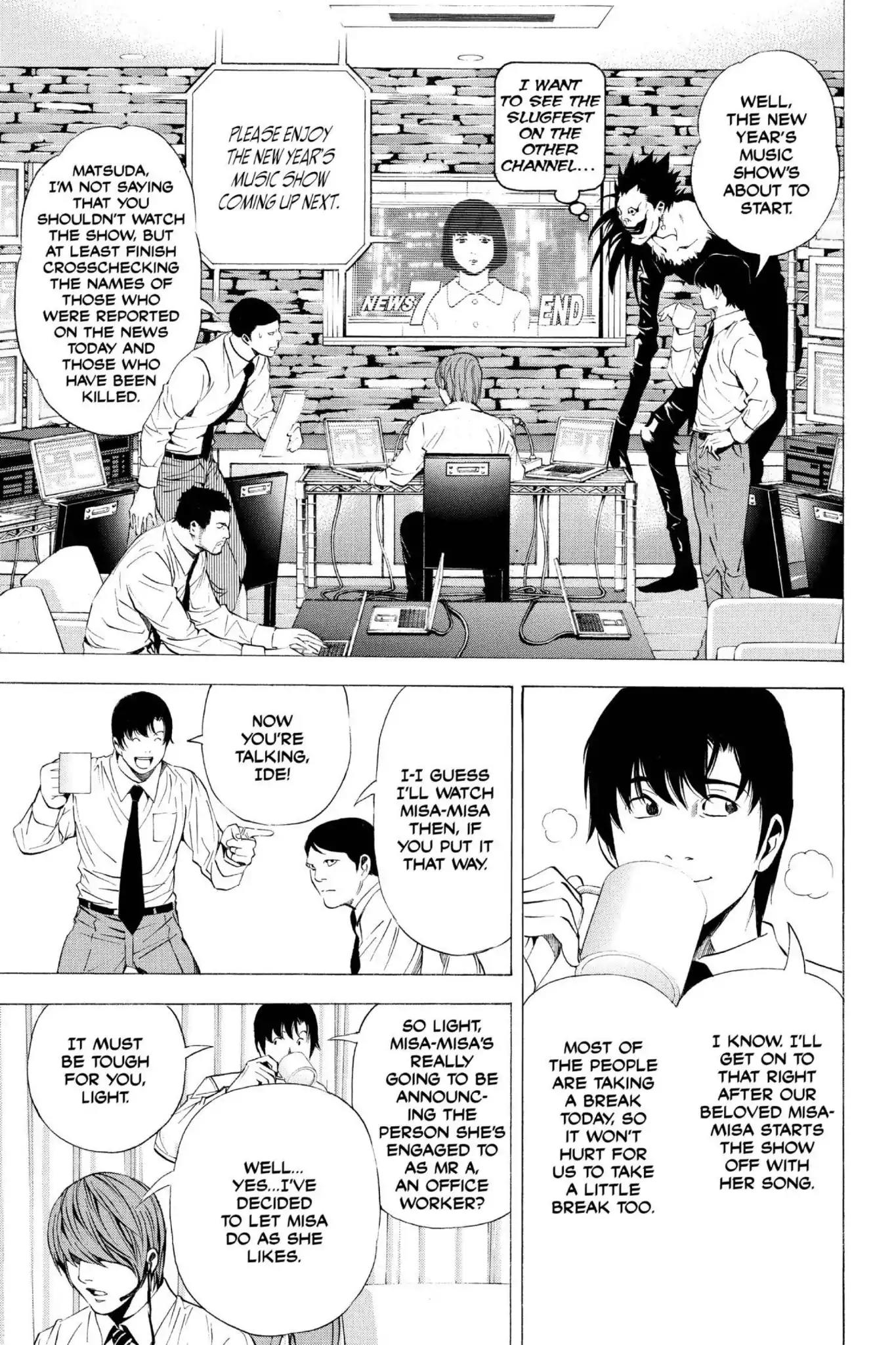 Death Note manga, chapter 95, page 3 of 20