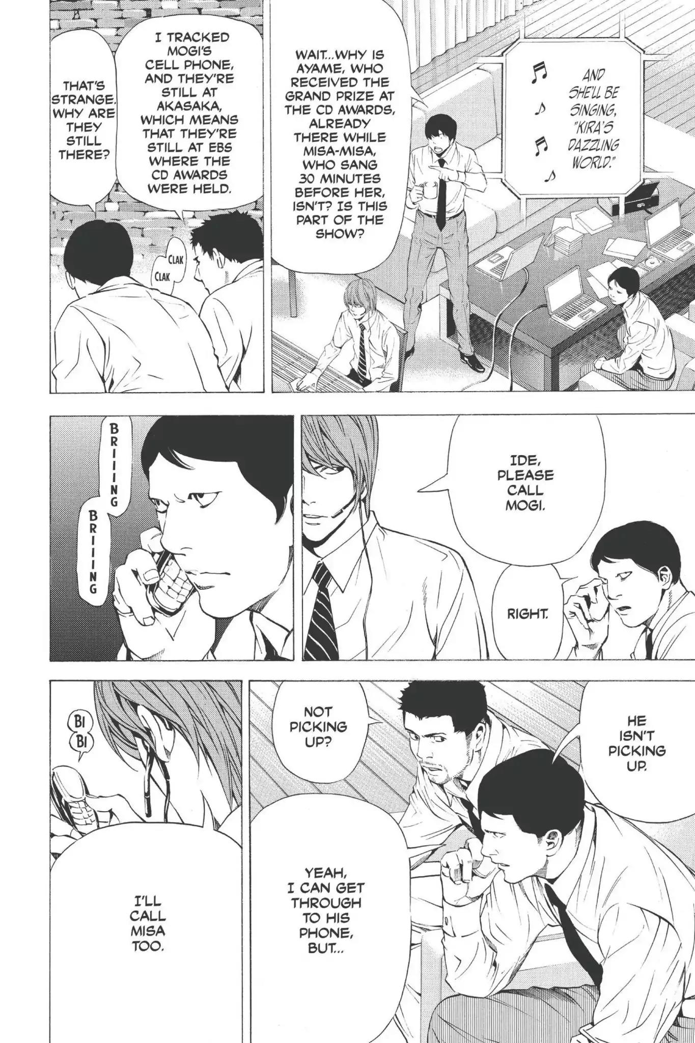 Death Note manga, chapter 95, page 6 of 20