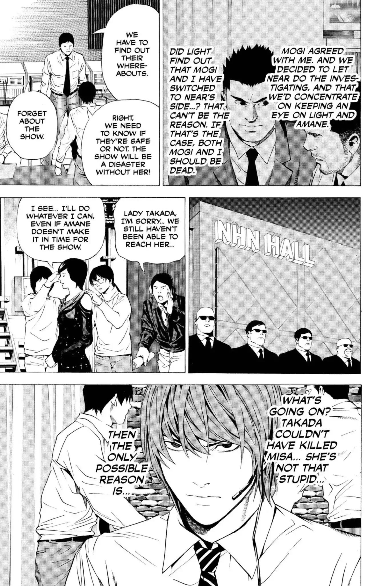 Death Note manga, chapter 95, page 9 of 20