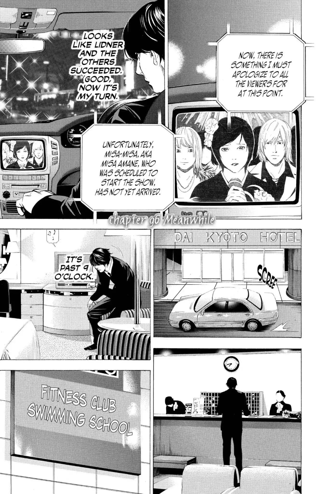 Death Note manga, chapter 96, page 1 of 20