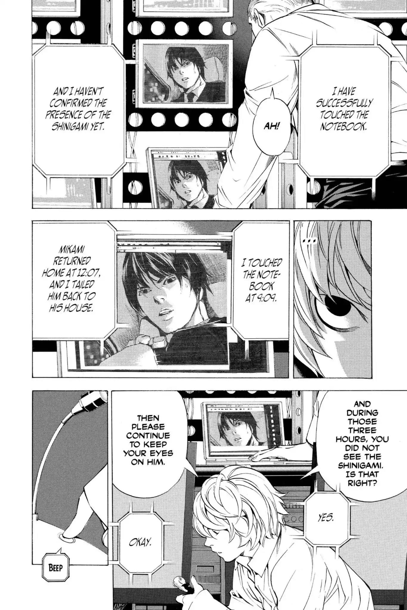 Death Note manga, chapter 96, page 10 of 20