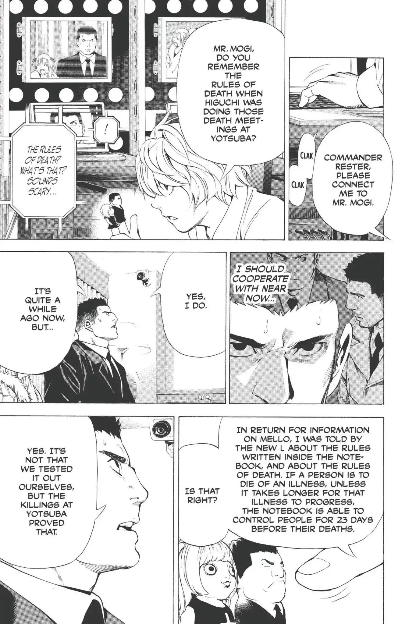 Death Note manga, chapter 96, page 11 of 20