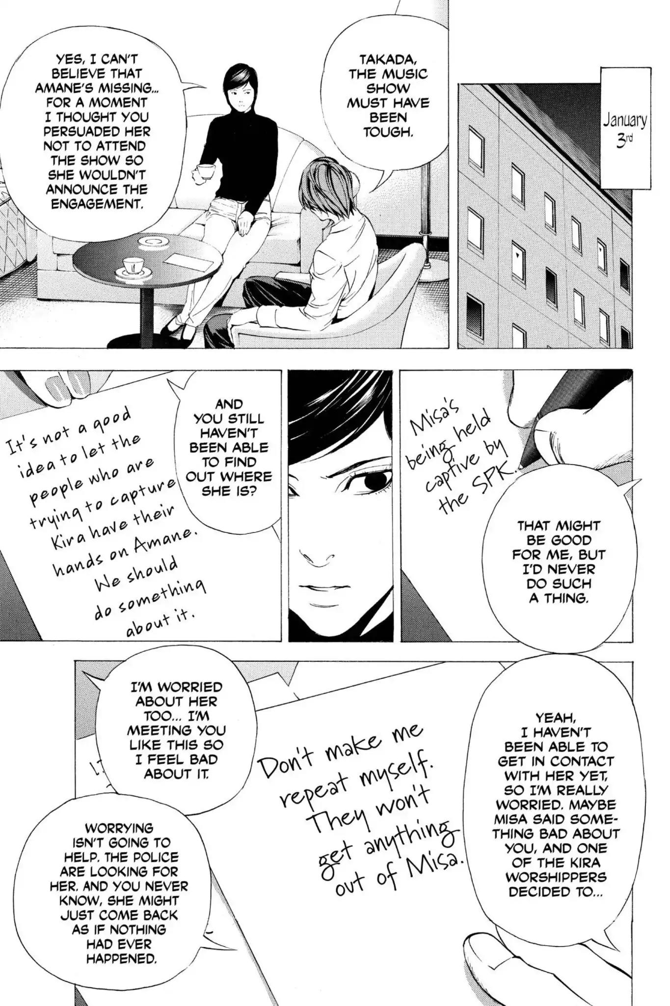 Death Note manga, chapter 96, page 13 of 20