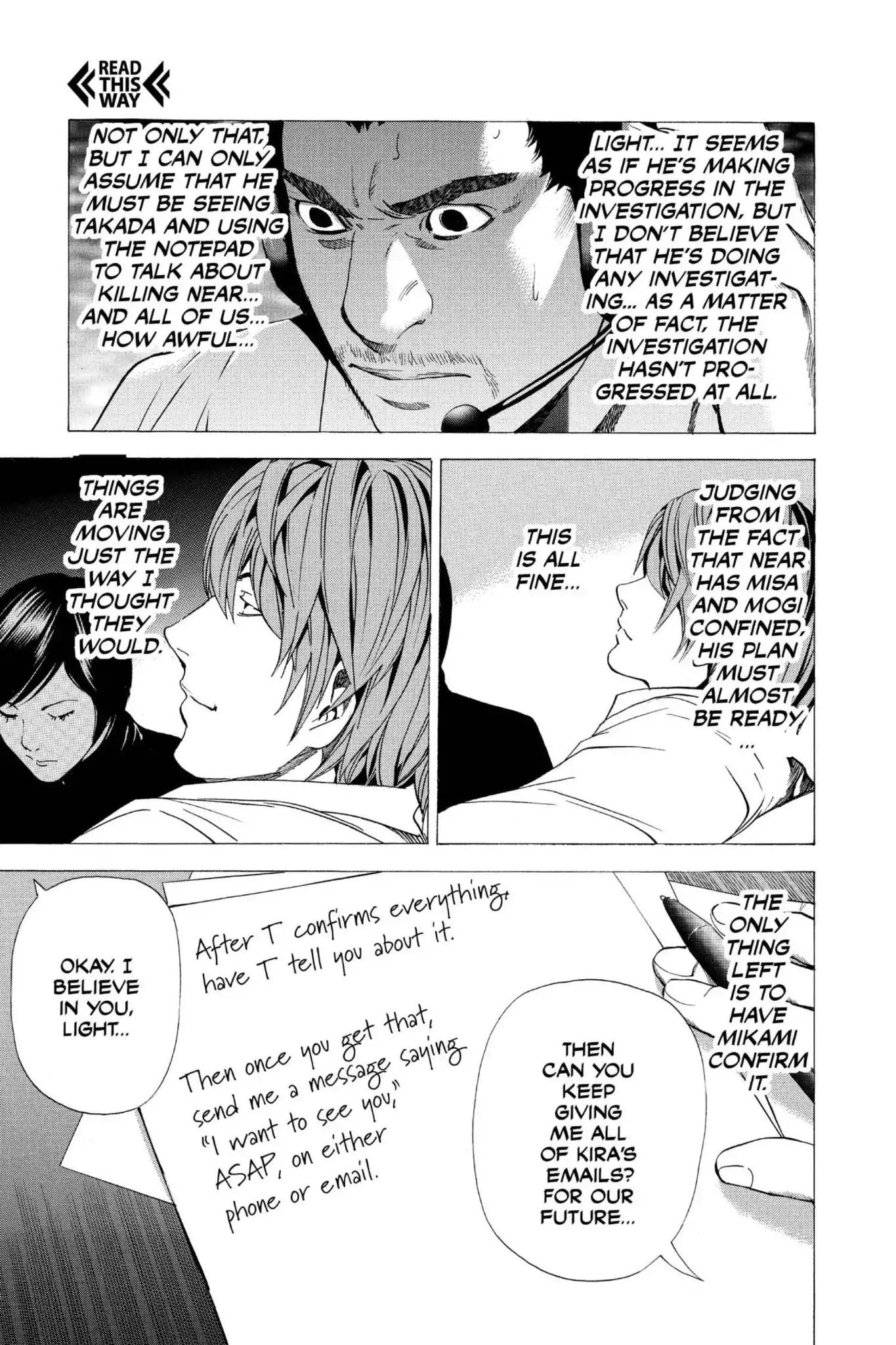 Death Note manga, chapter 96, page 15 of 20