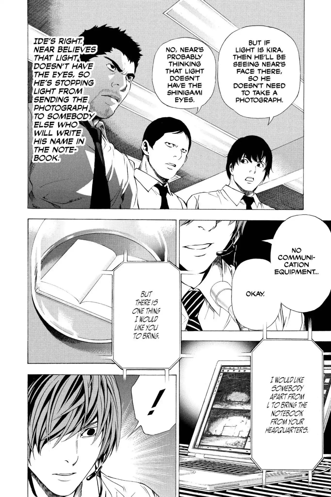 Death Note manga, chapter 98, page 10 of 24