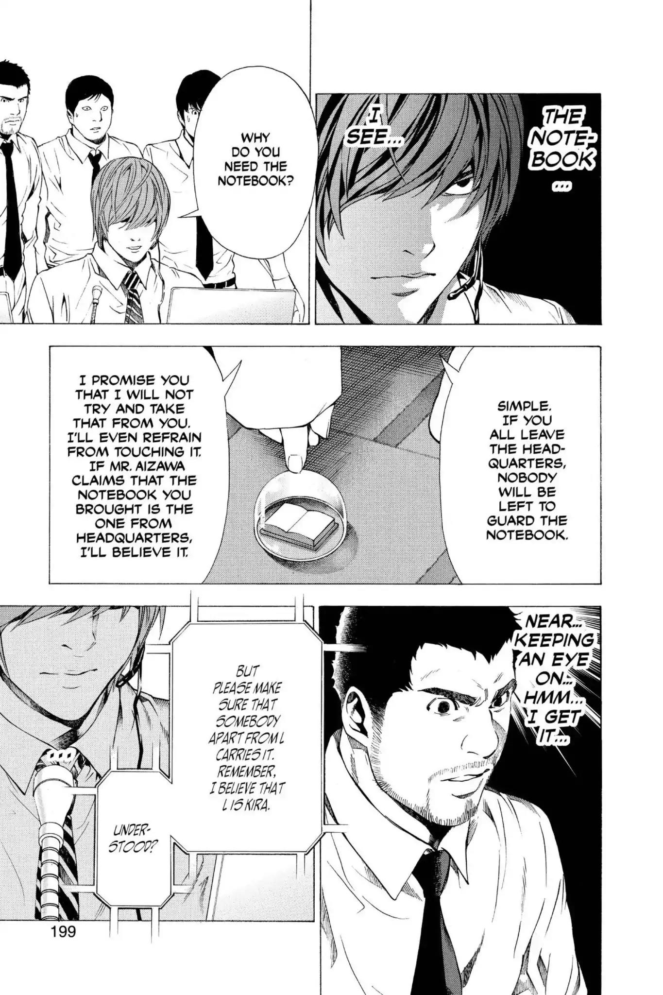 Death Note manga, chapter 98, page 11 of 24