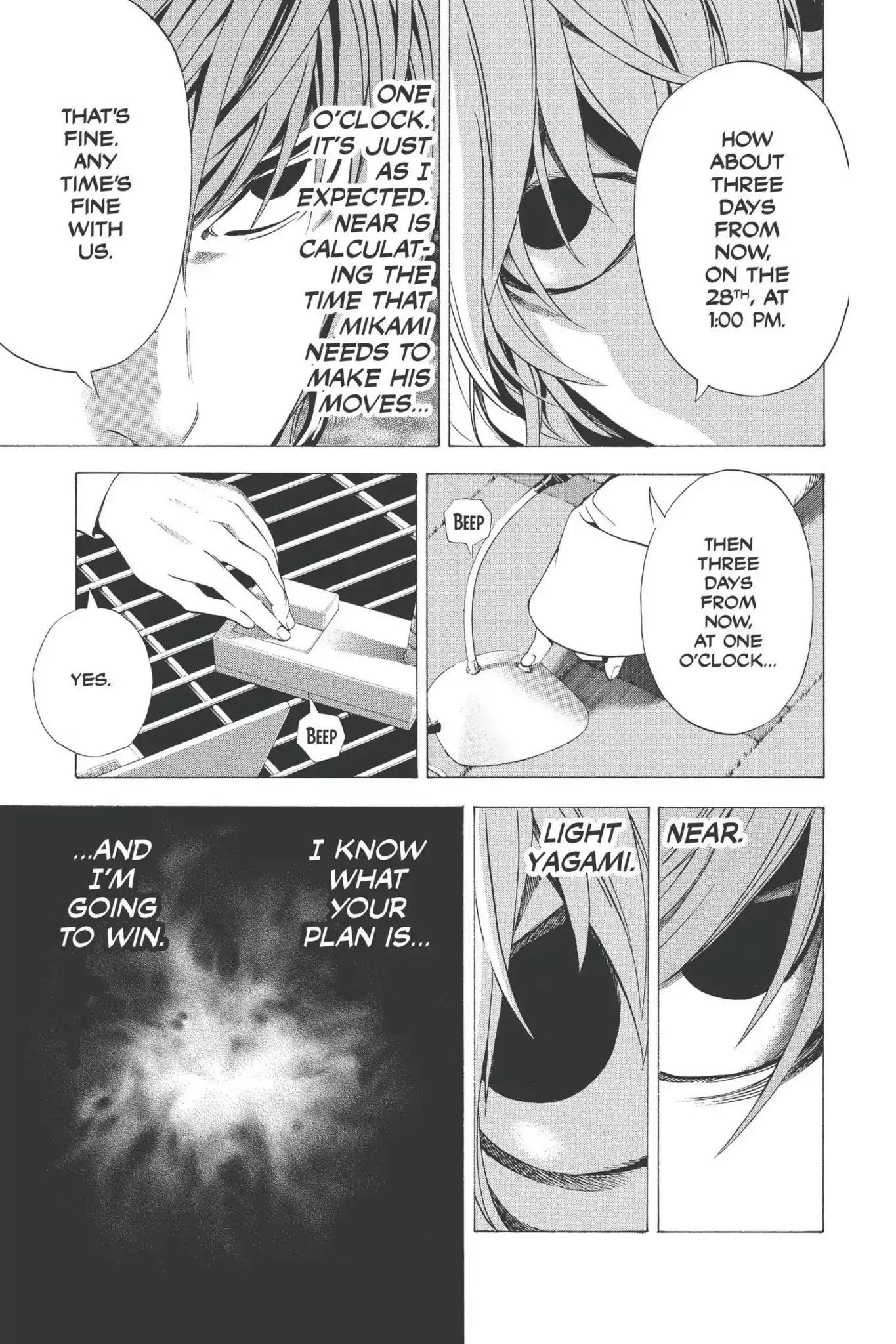 Death Note manga, chapter 98, page 13 of 24