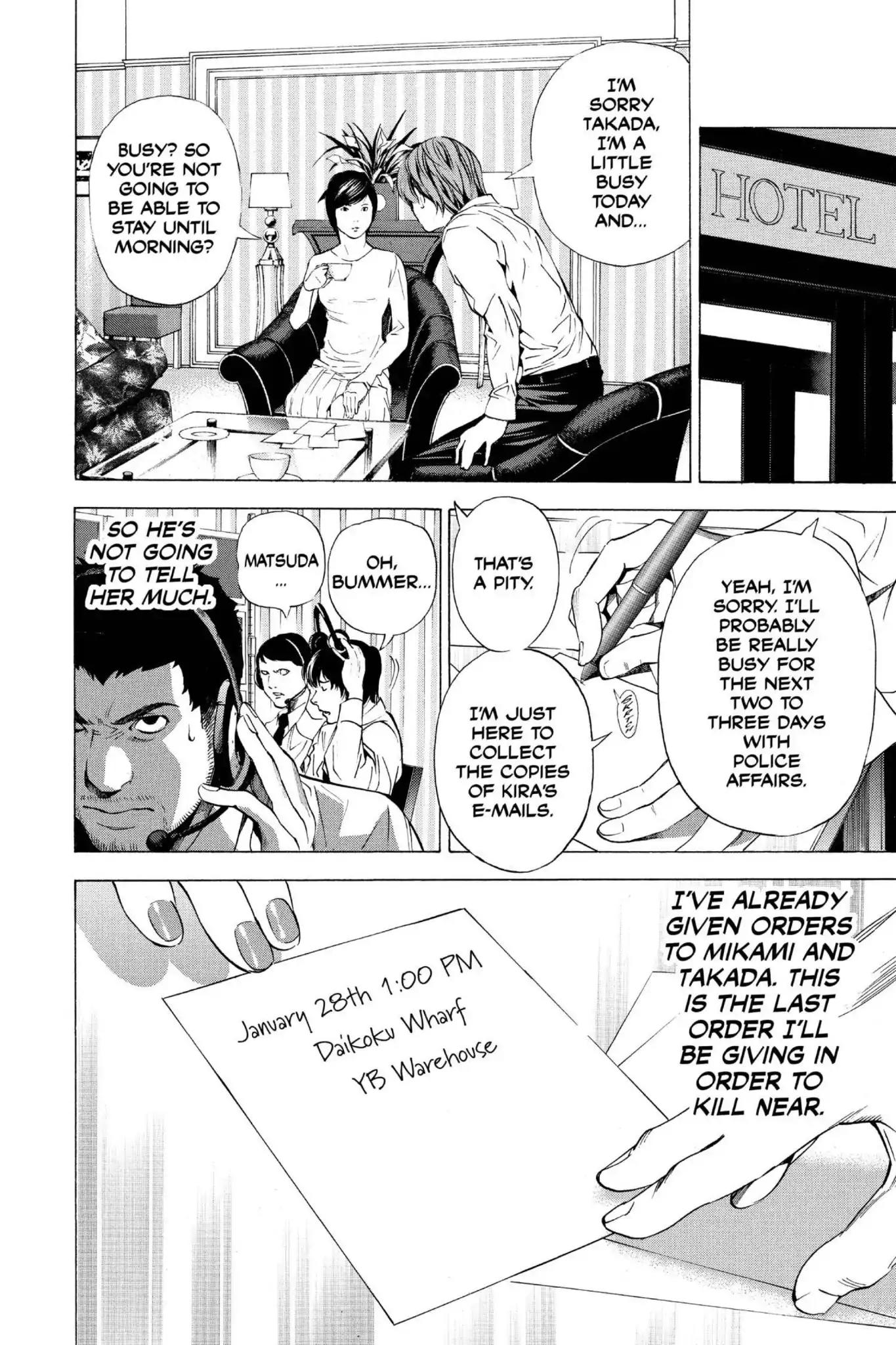 Death Note manga, chapter 98, page 16 of 24