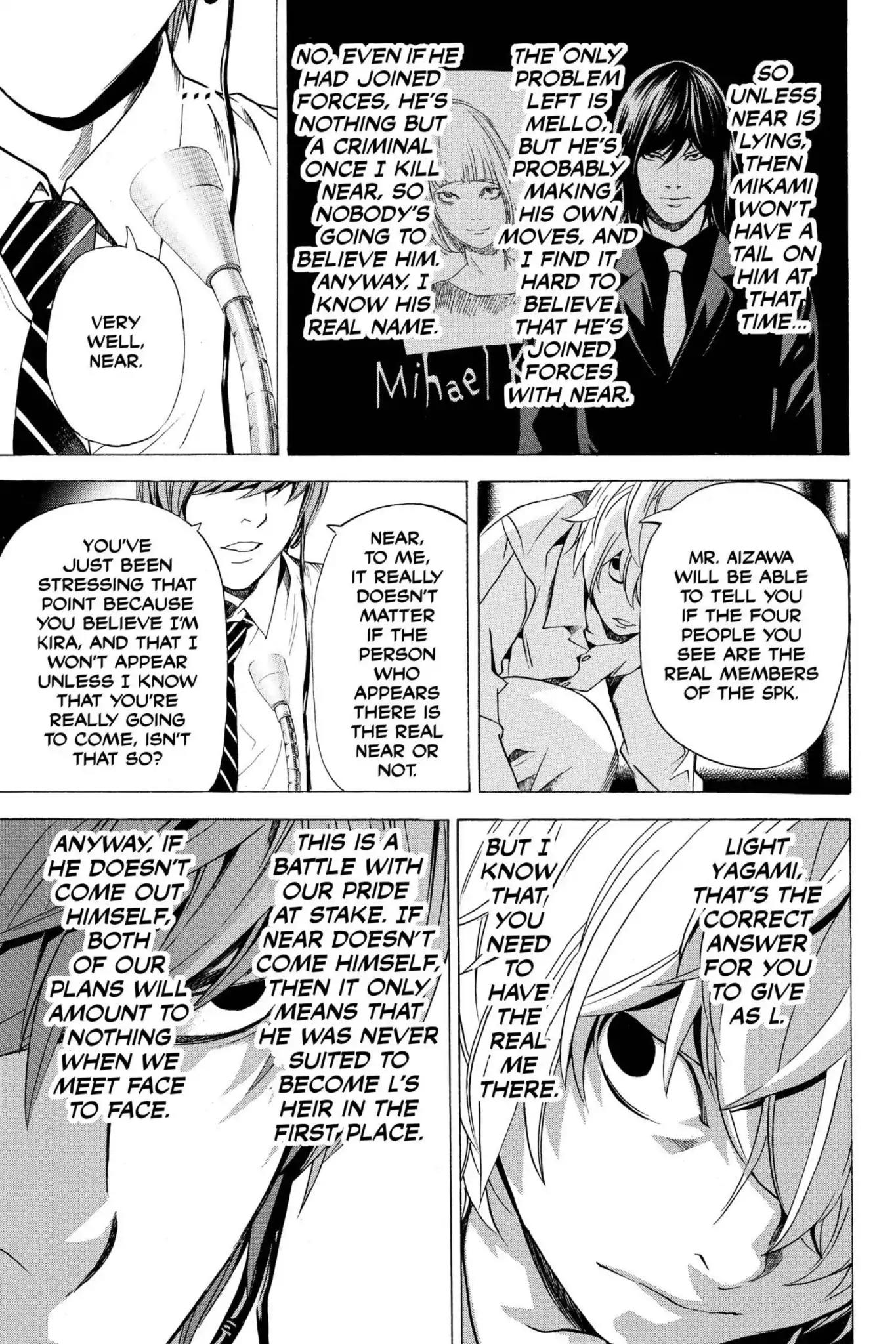 Death Note manga, chapter 98, page 5 of 24