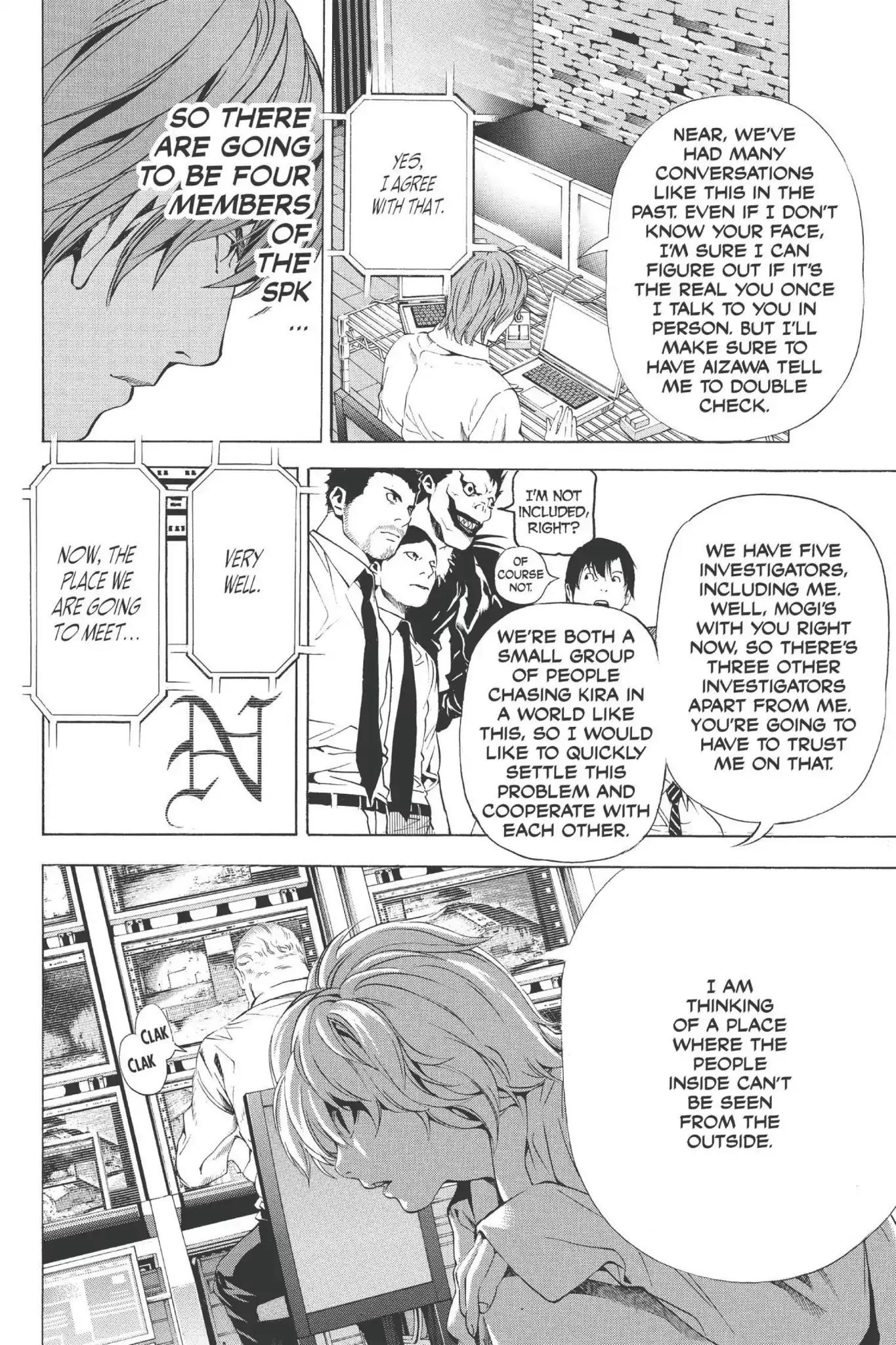 Death Note manga, chapter 98, page 6 of 24