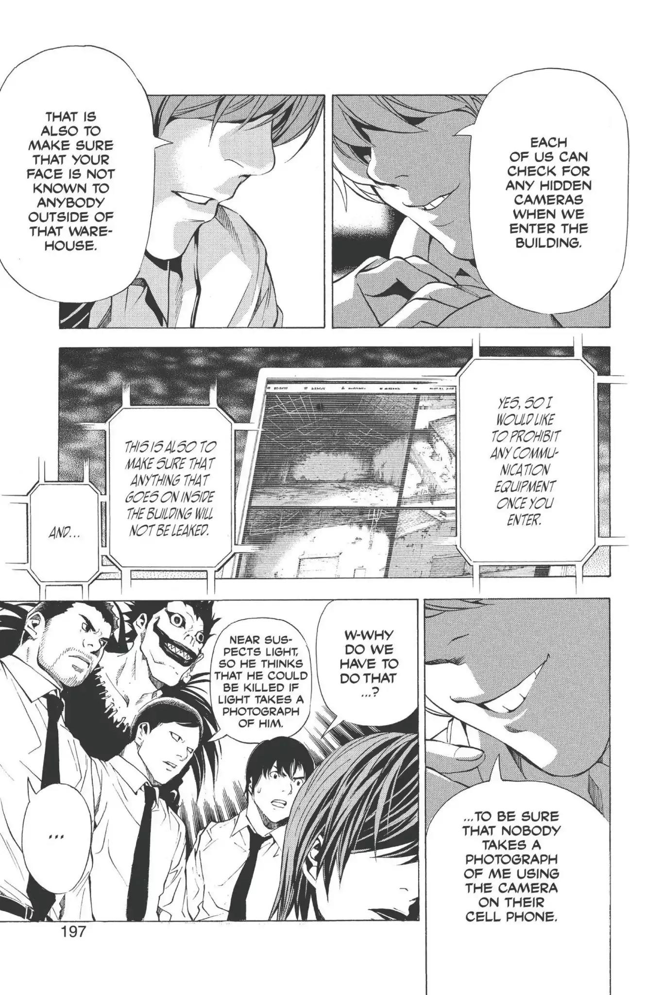 Death Note manga, chapter 98, page 9 of 24