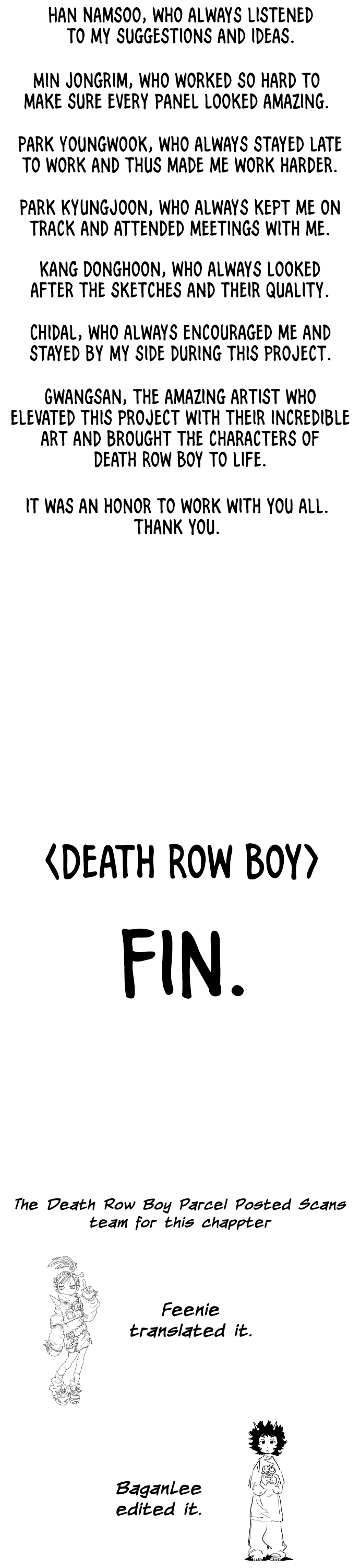 Death Row Boy Chapter 75 page 44 - Chapter 75: Afterword [END]