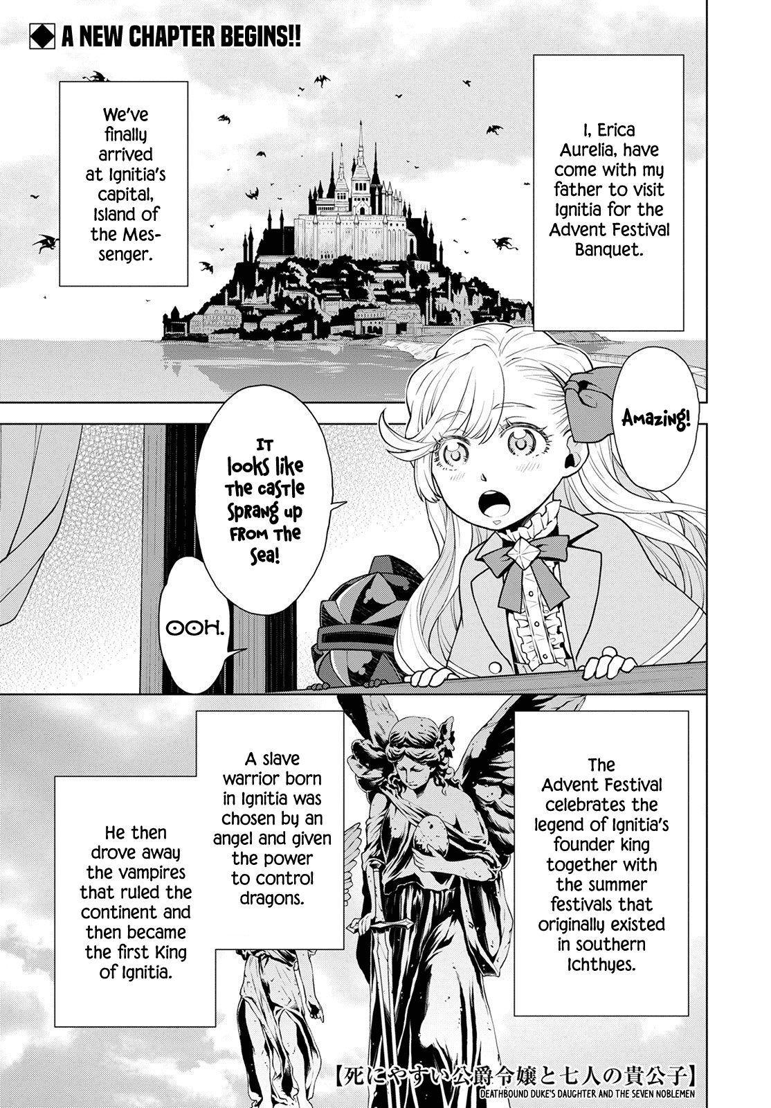 Deathbound Duke's Daughter and Seven Noblemen Chapter 14 page 1 - Chapter 14