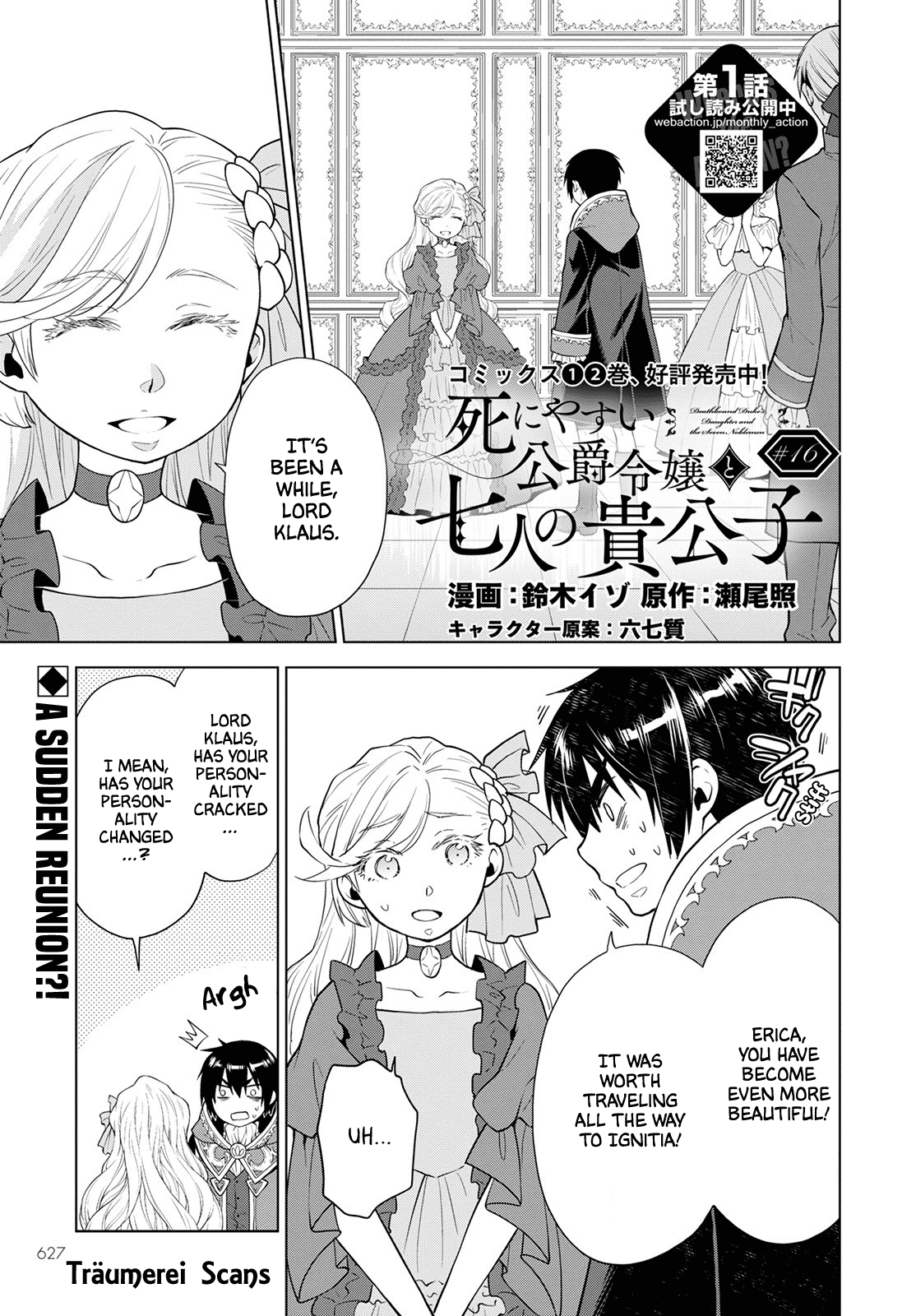 Deathbound Duke's Daughter and Seven Noblemen Chapter 16 page 1 - Chapter 16