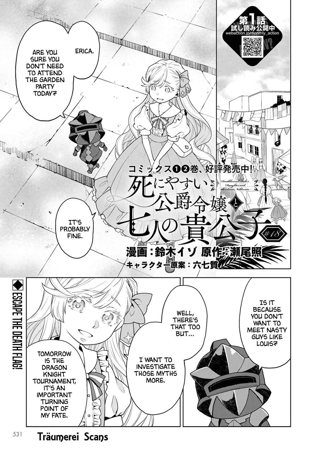 Deathbound Duke's Daughter and Seven Noblemen Chapter 18 page 1 - Chapter 18