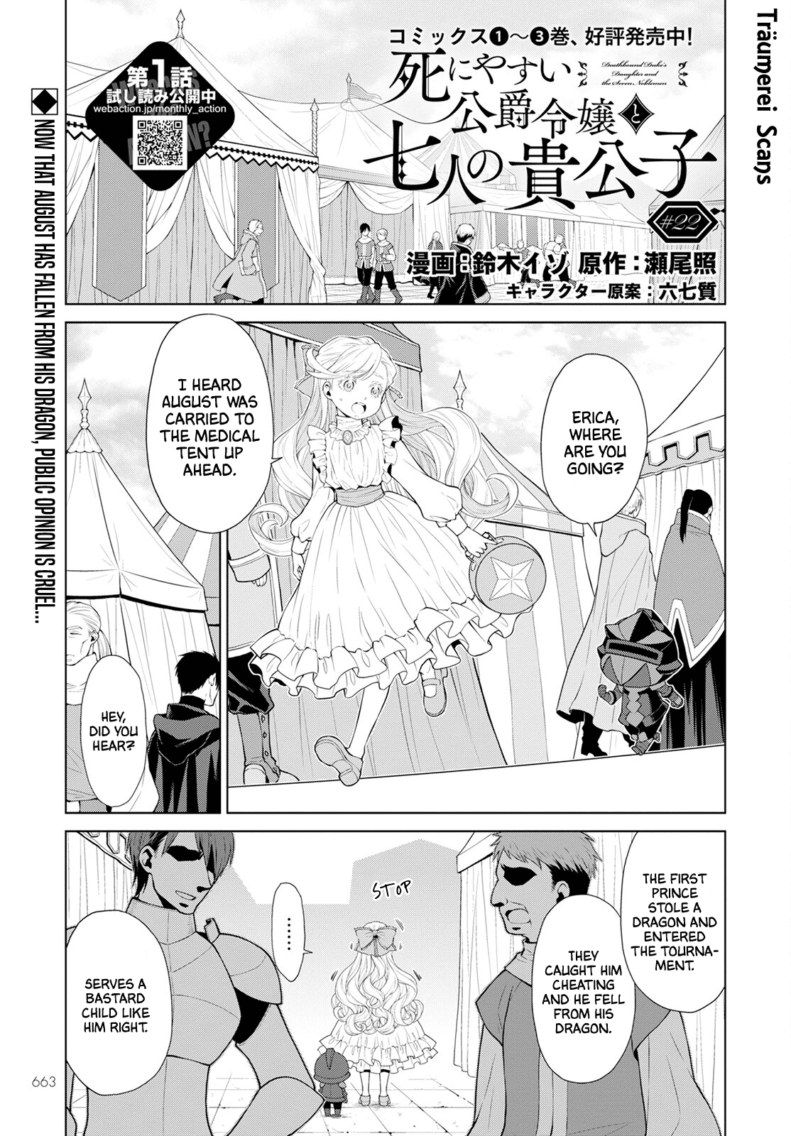 Deathbound Duke's Daughter and Seven Noblemen Chapter 22 page 1 - Chapter 22