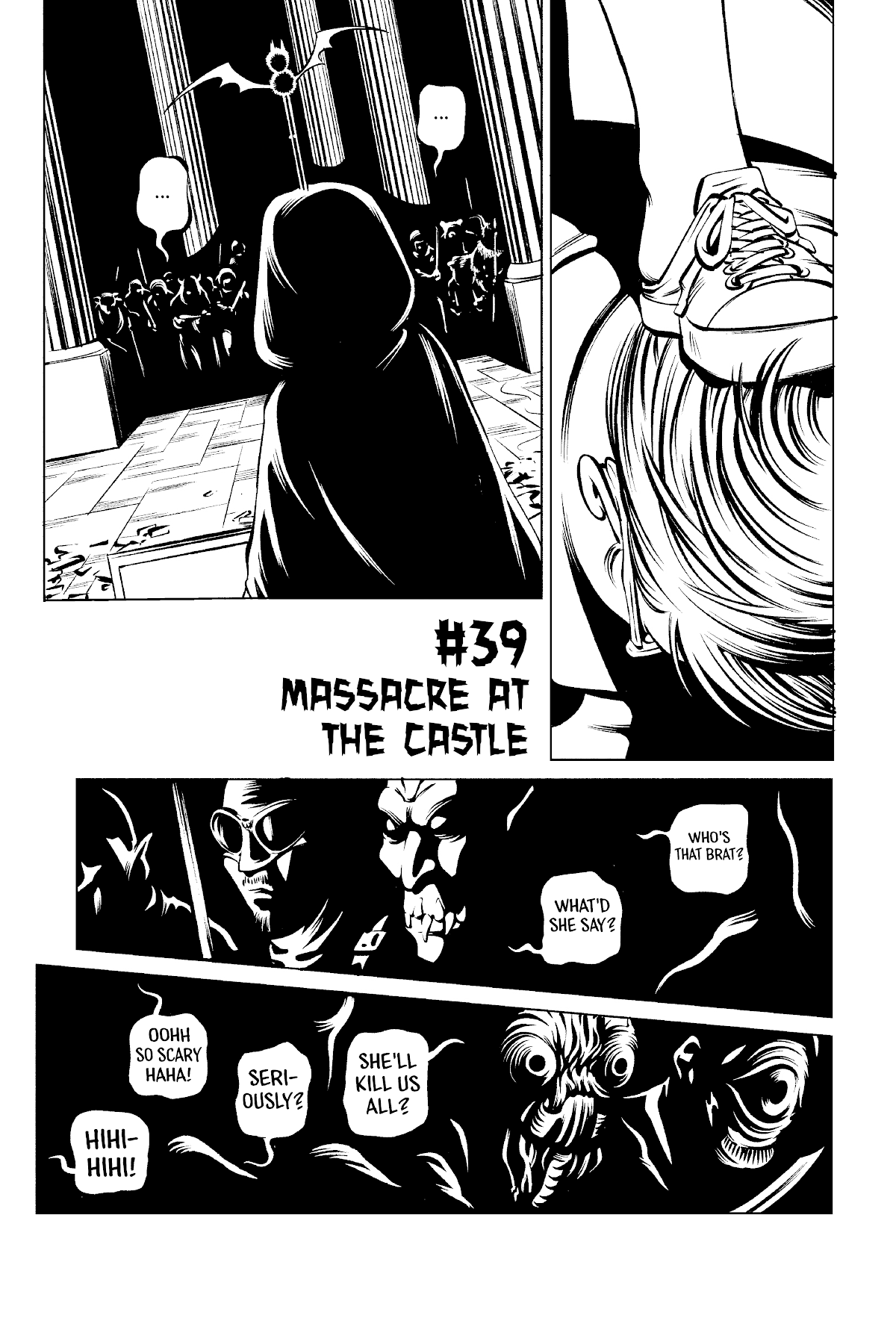 Deathco Chapter 39 page 1 - Chapter 39: Massacre At The Castle