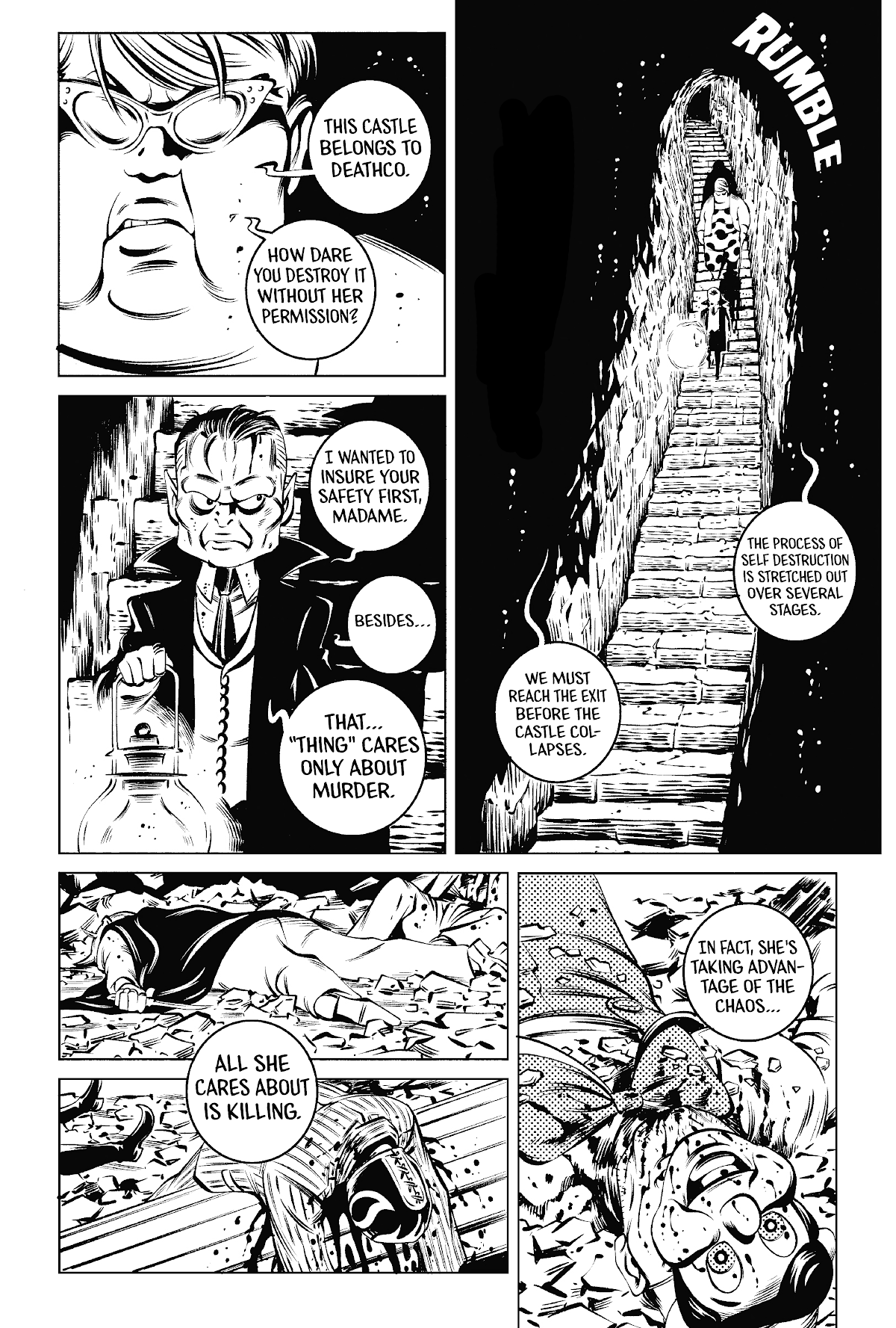 Deathco Chapter 39 page 20 - Chapter 39: Massacre At The Castle