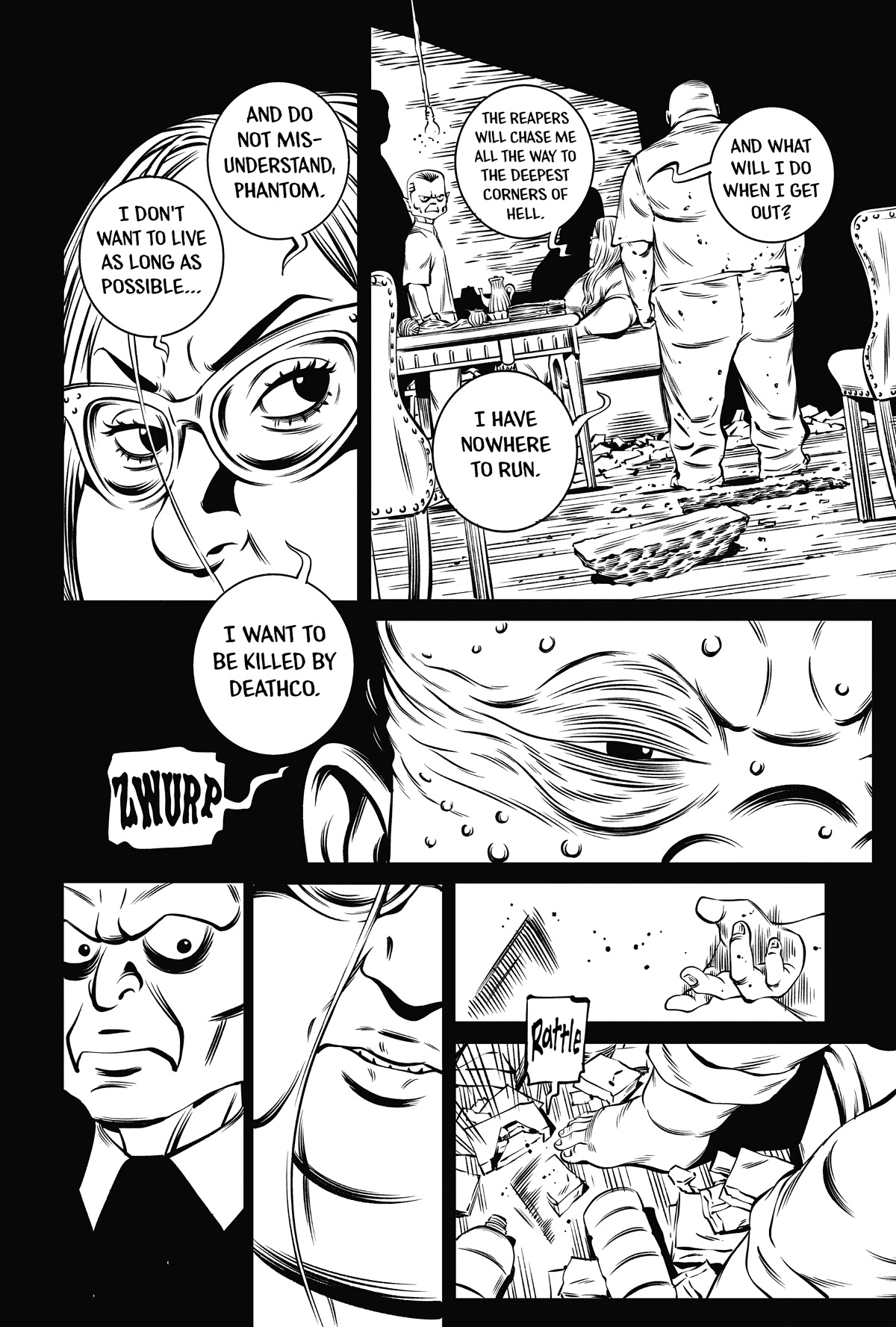 Deathco Chapter 45 page 10 - Chapter 45: Madame M. Is Dead