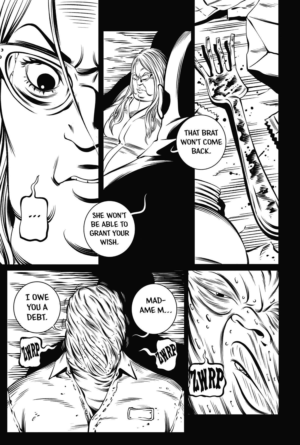Deathco Chapter 45 page 11 - Chapter 45: Madame M. Is Dead
