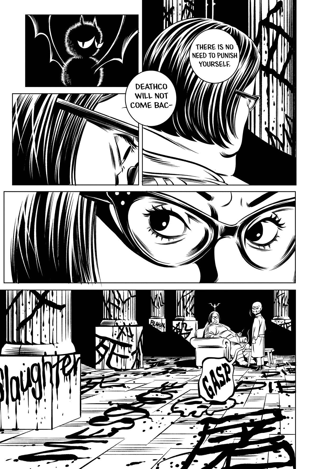 Deathco Chapter 45 page 15 - Chapter 45: Madame M. Is Dead