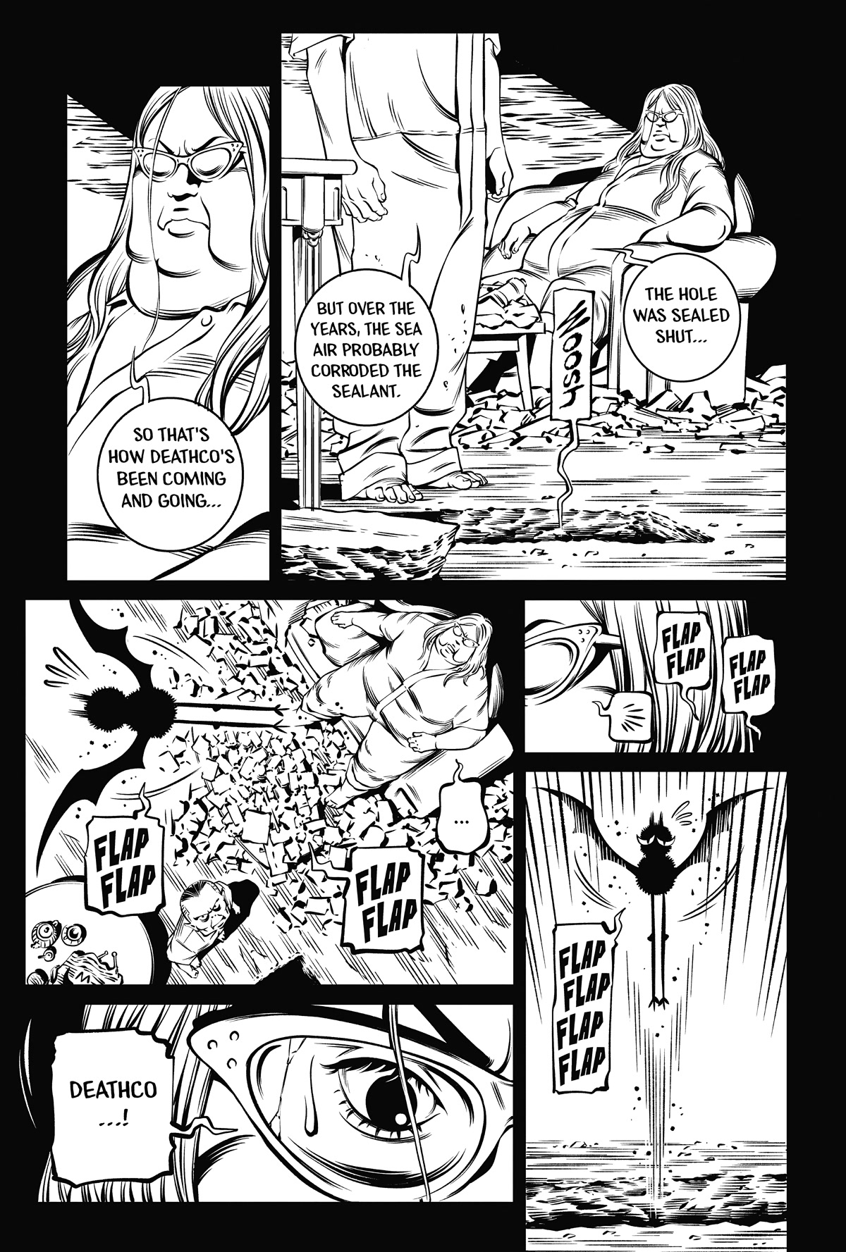 Deathco Chapter 45 page 7 - Chapter 45: Madame M. Is Dead