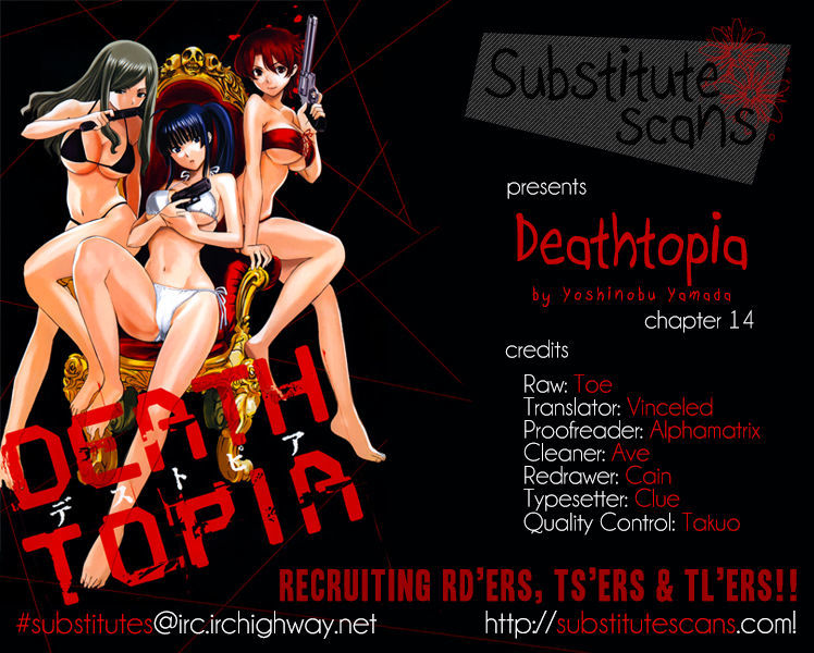 Deathtopia Chapter 14 page 1 - Chapter 14 : Protection Program
