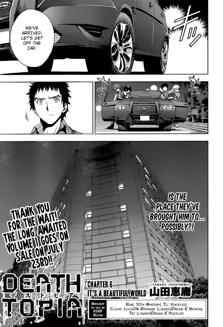 Deathtopia Chapter 6 page 1 - Chapter 6 : It's a Beautiful World