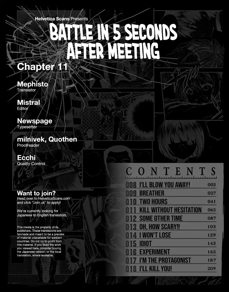 Deatte 5 Byou de Battle Chapter 11 page 1 - Chapter 11: Kill Without Hesitation