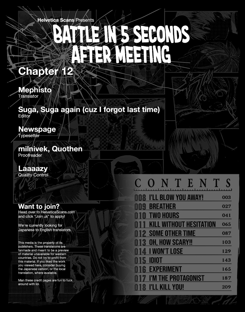 Deatte 5 Byou de Battle Chapter 12 page 1 - Chapter 12: Some Other Time