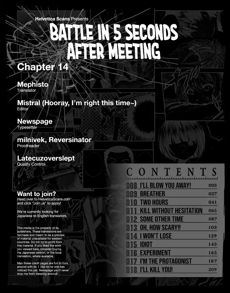 Deatte 5 Byou de Battle Chapter 14 page 1 - Chapter 14: I Won't Lose