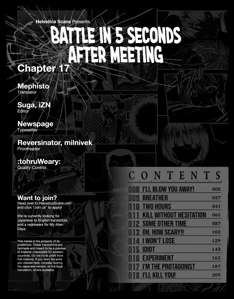 Deatte 5 Byou de Battle Chapter 17 page 1 - Chapter 17: I’m the Protagonist!