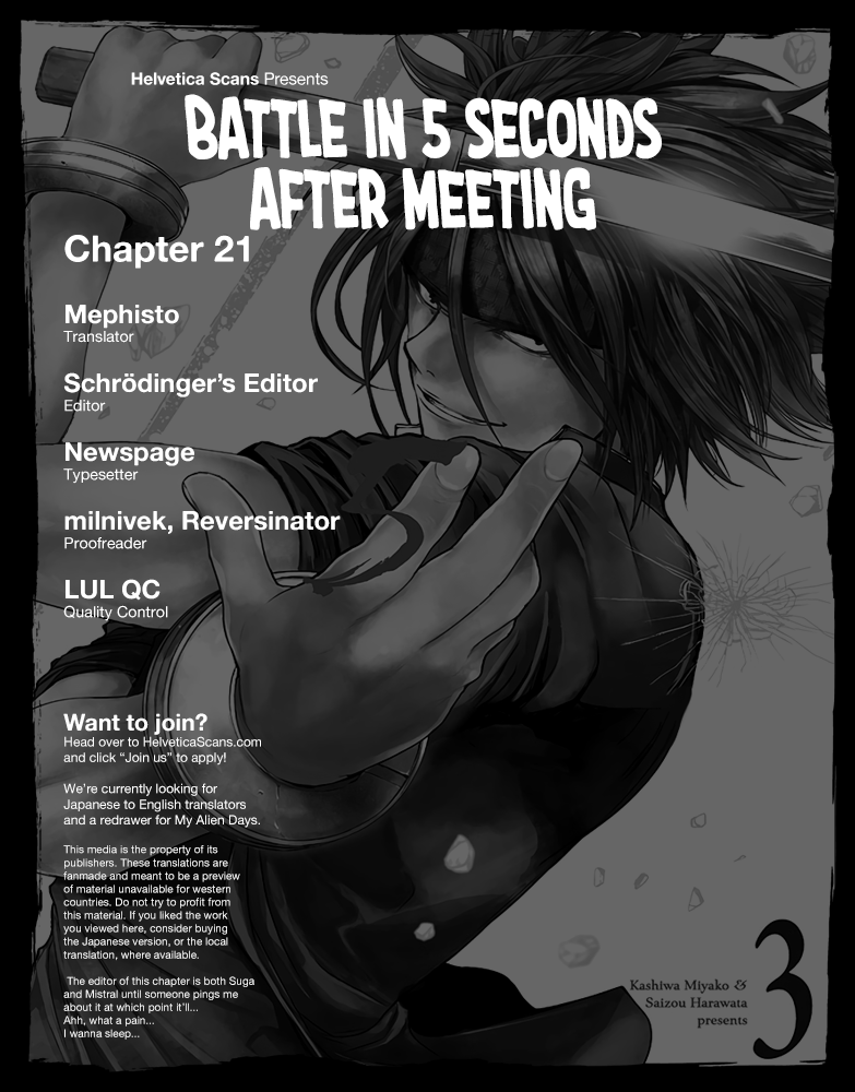 Deatte 5 Byou de Battle Chapter 21 page 1 - Chapter 21: The Strongest? 4 Man Team