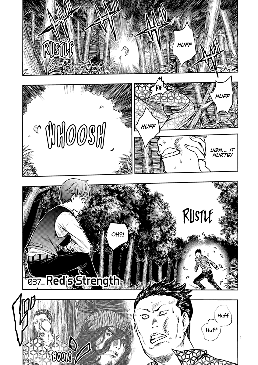 Deatte 5 Byou de Battle Chapter 37 page 2 - Chapter 37: Red's Strength