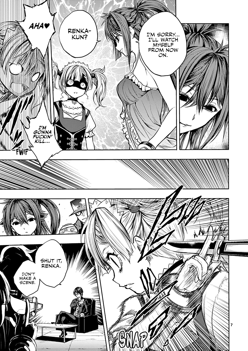 Deatte 5 Byou de Battle Chapter 37 page 8 - Chapter 37: Red's Strength