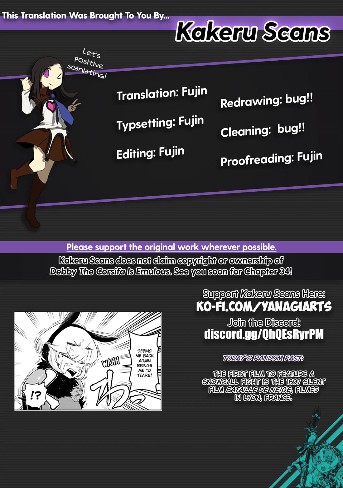 Debby the Corsifa is Emulous Chapter 33 page 16 - Chapter 33: Snowball Fight
