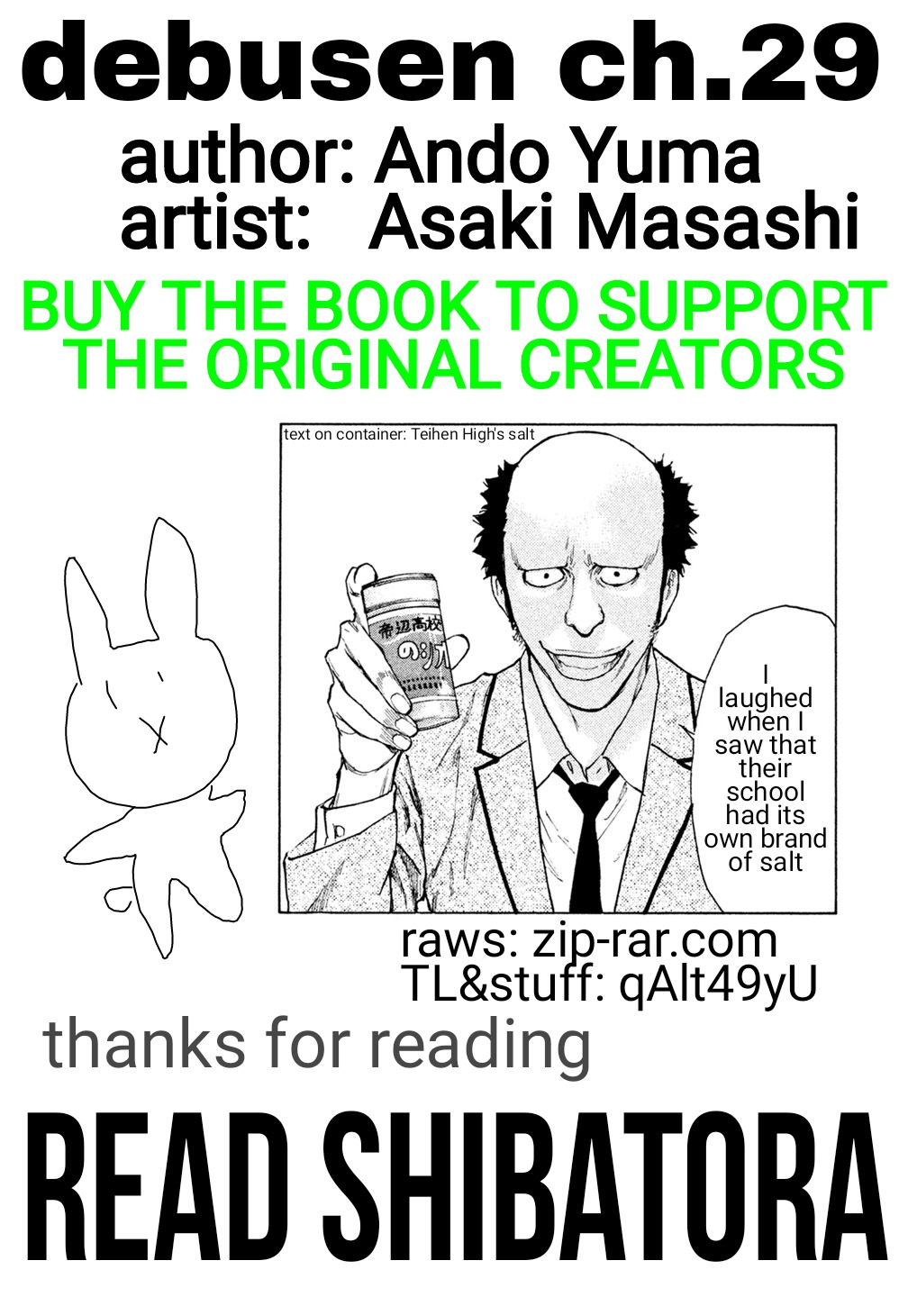 Debusen Chapter 29 page 22 - Chapter 29: White Rabbit of Inaba