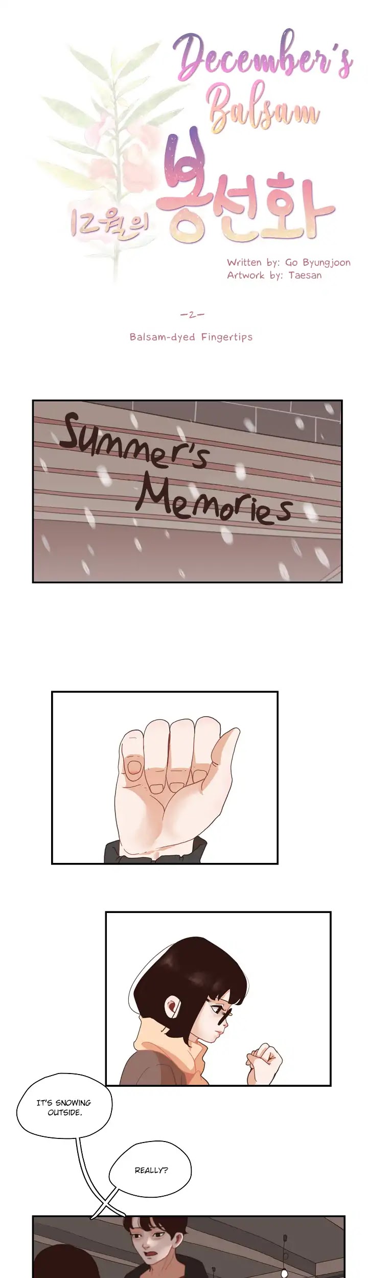 December's Balsam Chapter 2 page 3 - Chapter 2: Balsam-dyed Fingertips