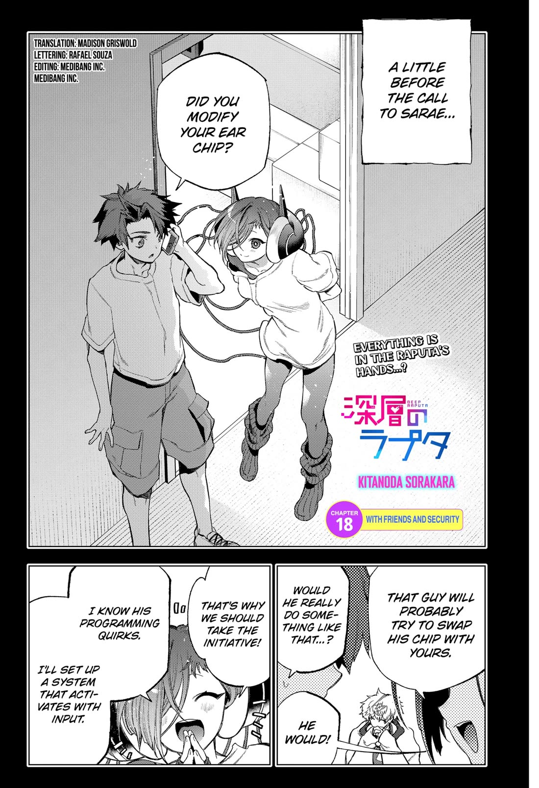 Deep Raputa Chapter 18 page 1 - Chapter 18: With Friends and Security