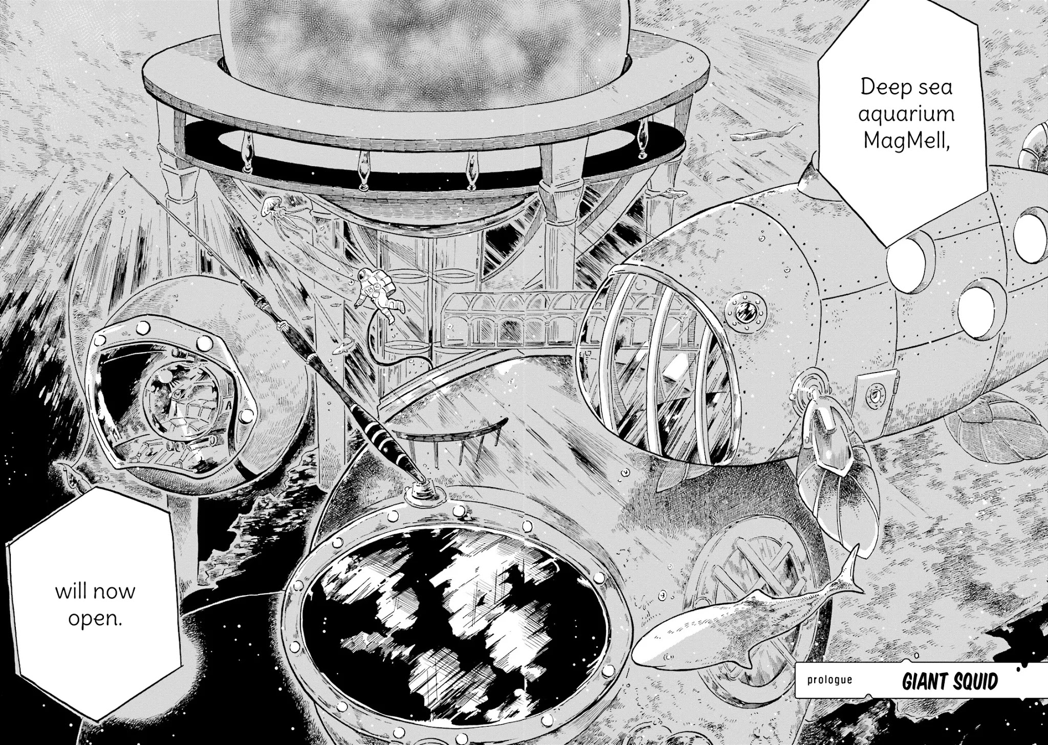 Deep Sea Aquarium Magmell Chapter 0 page 5 - Chapter 0: Giant Squid