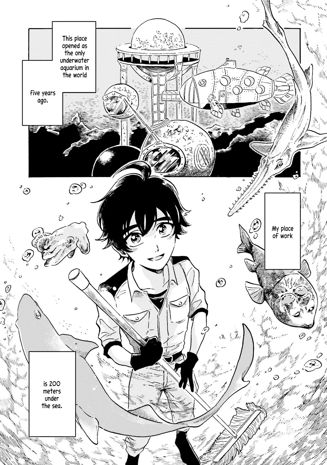 Deep Sea Aquarium Magmell Chapter 1 page 6 - Chapter 1: Giant Isopod