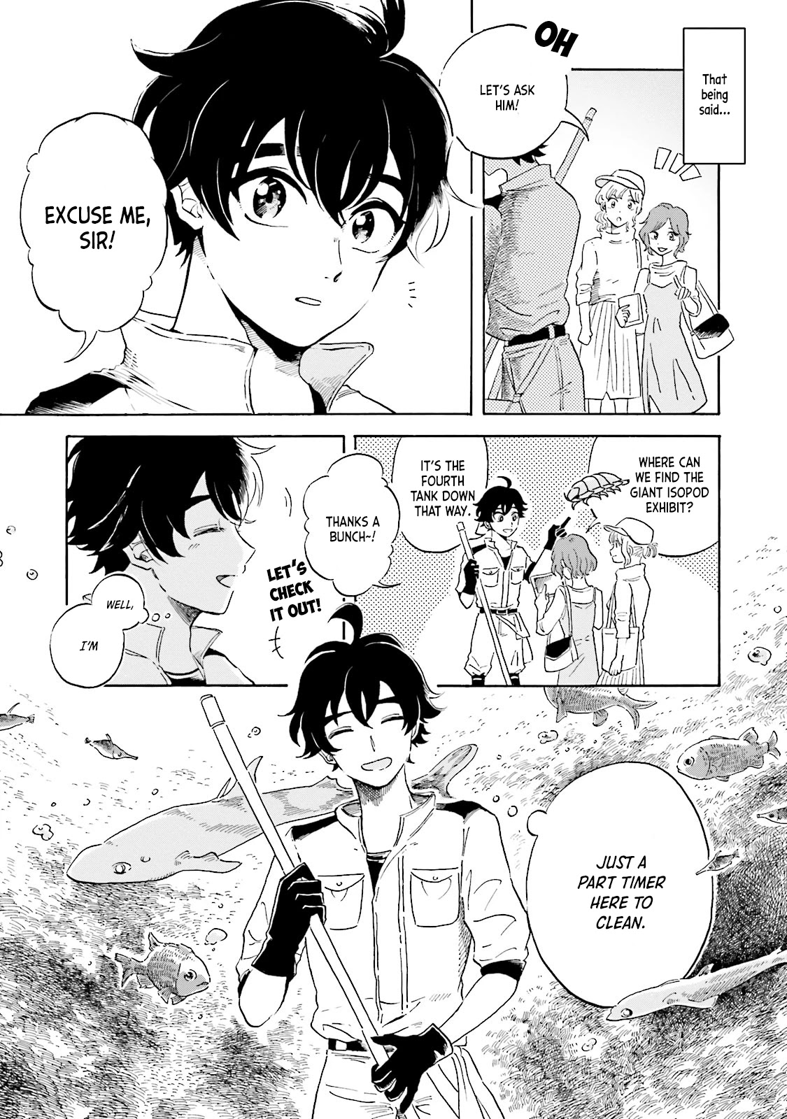 Deep Sea Aquarium Magmell Chapter 1 page 7 - Chapter 1: Giant Isopod