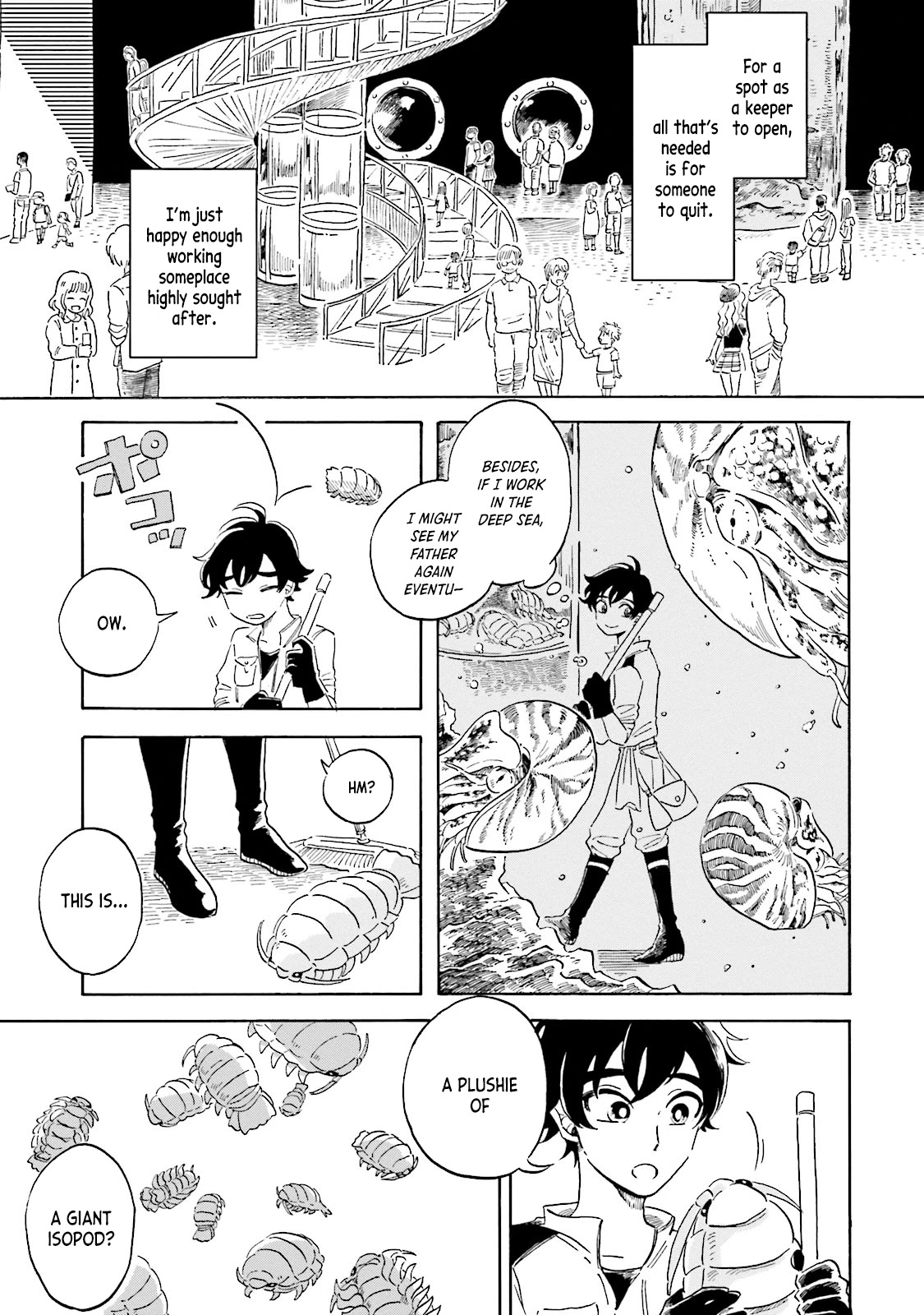 Deep Sea Aquarium Magmell Chapter 1 page 8 - Chapter 1: Giant Isopod